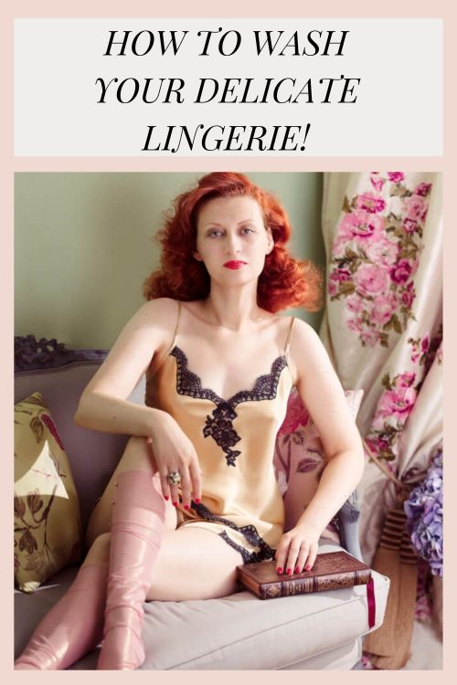 Vintage Lingerie  1950s Inspired Lingerie in delicate Peach Satin